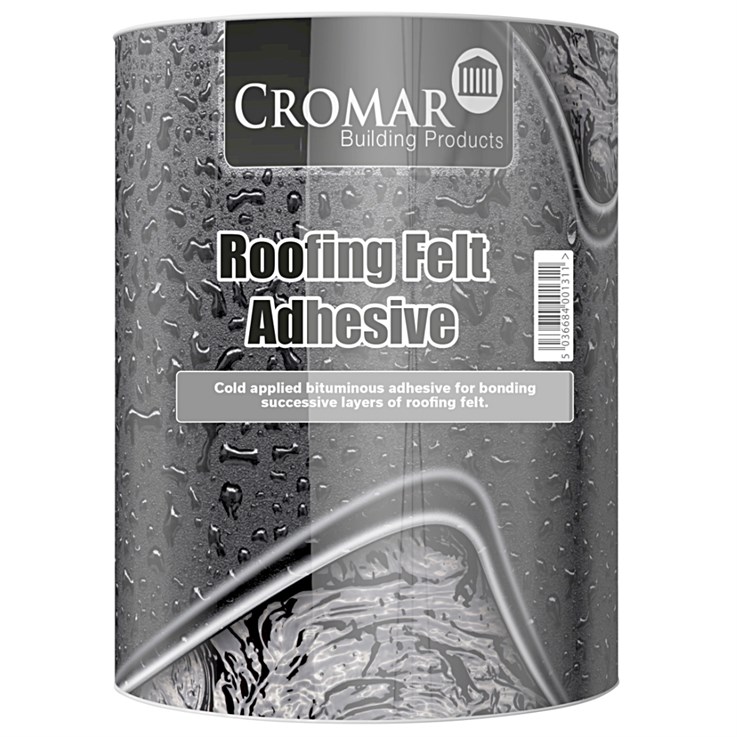 Cromar Roofing Felt Adhesive Black 1Ltr